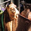 
Costumes and masks from "The Lion King" are displayed during a media preview of the new production at Mandalay Bay. Various puppetry techniques were used to create the show's effects.