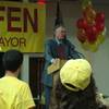 Photo: Andy Hafen during his acceptance speech. Photo: Andy Hafen during his acceptance speech.
