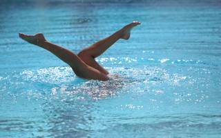 Katie Spada, 16, a sophomore at Palo Verde High School, is a member of the USA Synchronized Swimming Junior National Team that will compete on Aug. 12 in the Pan American Games in Huntersville, N.C.  Spada practices the 8-person routine by herself until she can join her team later this year.