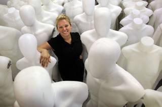 In five years Alison Wainwright has grown Las Vegas Mannequins into a thriving business, now based near the Strip in Las Vegas, pictured on Tuesday, June 2, 2009. 