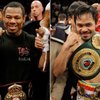 World Boxing Association welterweight champion Shane Mosley, left, said Wednesday that he's in negotiations for a fall fight with pound-for-pound Manny Pacquiao, right. World Boxing Association welterweight champion Shane Mosley, left, said Wednesday that he's in negotiations for a fall fight with pound-for-pound Manny Pacquiao, right.