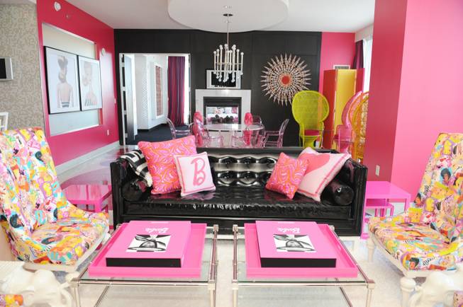 The Palms recently unveiled its latest theme room: a 2,350-square foot Barbie suite. 
The suite comes as Barbie marks her 50th anniversary this year, and was developed in conjunction with the iconic doll's manufacturer, Mattel.
