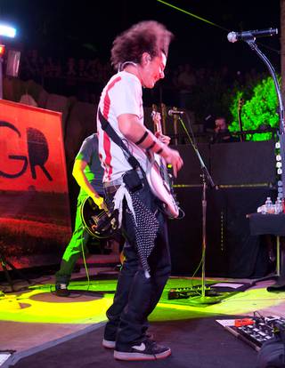 Gavin Rossdale performs at the pool at The Hard Rock Hotel & Casino in Las Vegas,  June 5, 2009.  