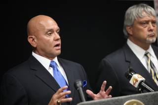 Clark County Coroner Michael Murphy discusses the cause of death Tuesday afternoon of Las Vegas entertainer Danny Gans.