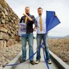 Jerry (left) and Mike Thompson seek inspiration in the Las Vegas desert.