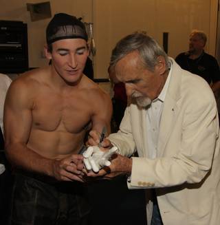 Bernhardt Mattes, one of the acrobats from Cirque du Soleil's 
