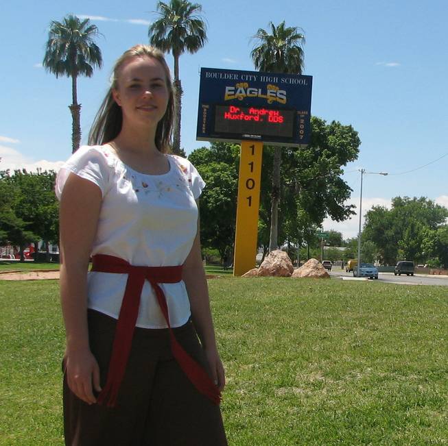 Victoria Miller took top honors in the district Rotary International essay contest on ethics. She won a $3,000 scholarship.