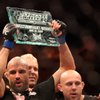 James Wilks holds his trophy after he choked out DeMarques Johnson during the welterweight finals of The Ultimate Fighter finale at the Pearl at the Palms on Saturday, June 20, 2009.