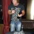 Scott "Carrot Top" Thompson is presented with an engraved wine decanter set after his performance at the Luxor on Wednesday. Scott "Carrot Top" Thompson is presented with an engraved wine decanter set after his performance at the Luxor on Wednesday.