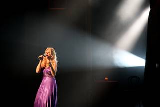 Elisa Furr performs at the Golden Rainbow's 23rd Annual Ribbon of Life show at the Las Vegas Hilton.