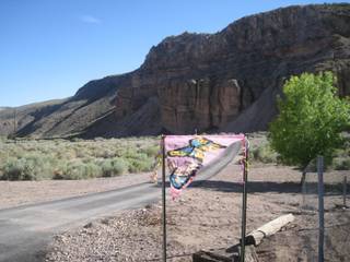 The view from outside Caliente, which is quite stunning if you are not forced to be there to wait for a tow.