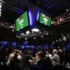 The final nine players who will go on to the final table wait with their chips following the World Series of Poker at the Rio Hotel and Casino in Las Vegas on Wednesday, July 15, 2009.
