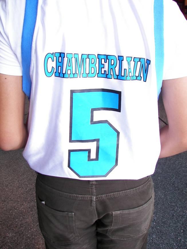 The back of the stellar Overbrook High jersey that Jules Cruz wore to Friday's NBA Summer League at UNLV. 