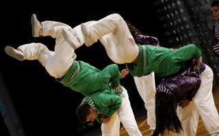 Hurricanes of Italy performs during the 2009 World Hip Hop Dance Championship Varsity Division held at the Orleans Arena Sunday.