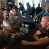 Photo: UFC President Dana White is questioned by the medi Photo: UFC President Dana White is questioned by the medi