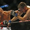 BJ Penn clocks opponent Kenny Florian during their main event bout Aug. 8, 2009, at the Wachovia Center. Penn went on to win, retaining his championship belt.