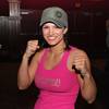 Gina Carano putting up her dukes. Gina Carano putting up her dukes.