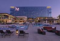 The pool area at The M Resort.