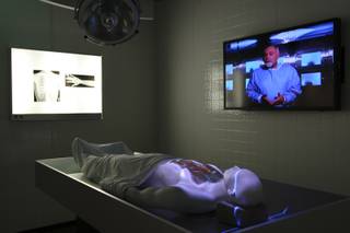 The autopsy area in 