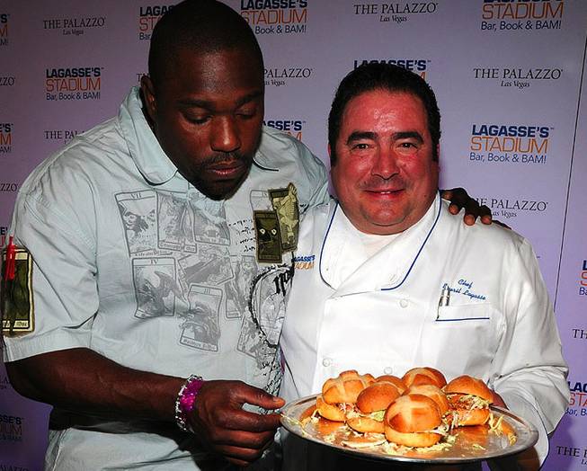 Warren Sapp and Emeril Lagasse Warren Sapp and Emeril Lagasse
