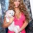 Aubrey O'Day and her dog Ginger. Aubrey O'Day and her dog Ginger.