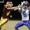 Del Sol's Evan Weinstock fights for a reception in a game against Basic earlier in the season that Del Sol won 21-19. The two teams will meet again Saturday in the state semifinals. Del Sol's Evan Weinstock fights for a reception in a game against Basic earlier in the season that Del Sol won 21-19. The two teams will meet again Saturday in the state semifinals.