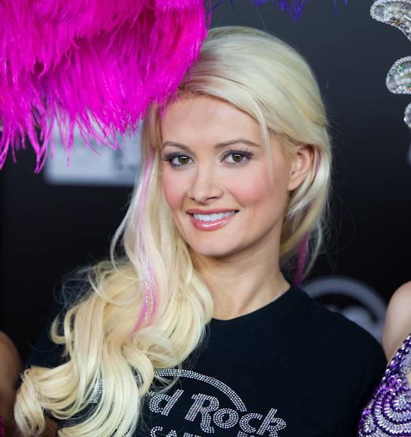 Holly Madison at the grand opening of the Hard Rock Cafe on the Las Vegas Strip.