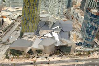 Veer Towers, Crystals and The Harmon Hotel at CityCenter in October 2009.