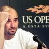 Andre Agassi speaks after a loss at the 1997 U.S. Open in New York. His autobiography contains an admission that he used crystal meth that year.
Andre Agassi speaks after a loss at the 1997 U.S. Open in New York. His autobiography contains an admission that he used crystal meth that year.