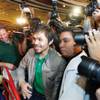 Boxer Manny Pacquiao of the Philippines is surrounded by photographers on arrival Tuesday at the MGM Grand.
Boxer Manny Pacquiao of the Philippines is surrounded by photographers on arrival Tuesday at the MGM Grand.