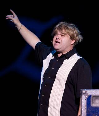 Frank Caliendo onstage during his grand opening at the Monte Carlo on Nov. 13, 2009.