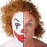 In his show at Atrium Showroom, Scott Thompson (known as Carrot Top onstage) refers to himself as a "mean clown." For his Las Vegas Weekly cover story, he sat for a photo session in which half his face was painted as a clown. In his show at Atrium Showroom, Scott Thompson (known as Carrot Top onstage) refers to himself as a "mean clown." For his Las Vegas Weekly cover story, he sat for a photo session in which half his face was painted as a clown.
