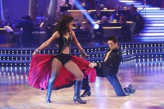 Mya and Dmitry Chaplin on Dancing With the Stars.