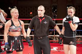 Latasha Marzolla's Thanksgiving holiday weekend included a fight against Kate McGray at Tuff-N-Uff in The Orleans.