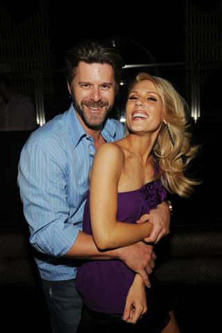 Slade Smiley and Gretchen Rossi of Bravo's The Real Housewives of Orange County at Lavo in the Palazzo on Nov. 28, 2009.