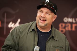 Garth Brooks speaks during a press conference on the debut night of his new show in Encore Theater at the Wynn on Dec. 11, 2009.