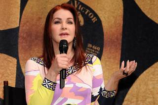 Priscilla Presley and Cirque du Soleil unveil Viva Elvis at Aria in CityCenter on Dec. 15, 2009.
