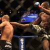 Anthony Njokuani kicks Chris Horodecki in the face during the WEC fights at The Pearl at The Palms on Saturday.  Nikouani won by TKO in the first round.