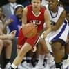 UNLV guard Erica Helms, shown in this file photo from March when the Lady Rebels played TCU, led her team Tuesday in a 60-58 victory over Northern Arizona. UNLV guard Erica Helms, shown in this file photo from March when the Lady Rebels played TCU, led her team Tuesday in a 60-58 victory over Northern Arizona.