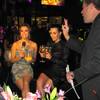 Eva Longoria Parker and Kim Kardashian at Beso and Eve on Dec. 30, 2009.