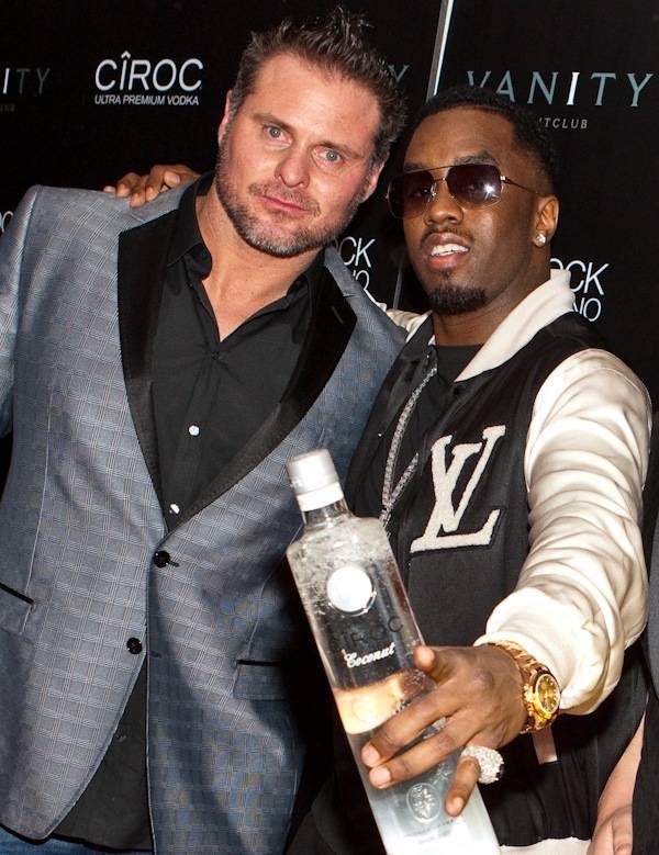Jason Giambi and Sean "Diddy" Combs at the grand opening of Vanity nightclub at the Hard Rock Hotel on Jan. 2, 2010.