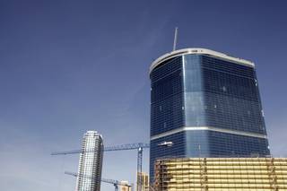 The stalled Fontainebleau project is seen Jan. 15, 2010.