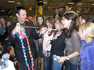 The contestants of the 2010 Miss America Pageant at Pole Position Raceway.