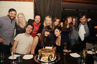 Kirsten Dunst played hostess to her best friend Jessica's birthday weekend at Lavo in the Palazzo and Tao in The Venetian.