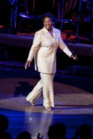 Gladys Knight appears onstage in Bette Midler's final performance of The Showgirl Must Go On in The Colosseum at Caesars Palace on Jan. 31, 2010.