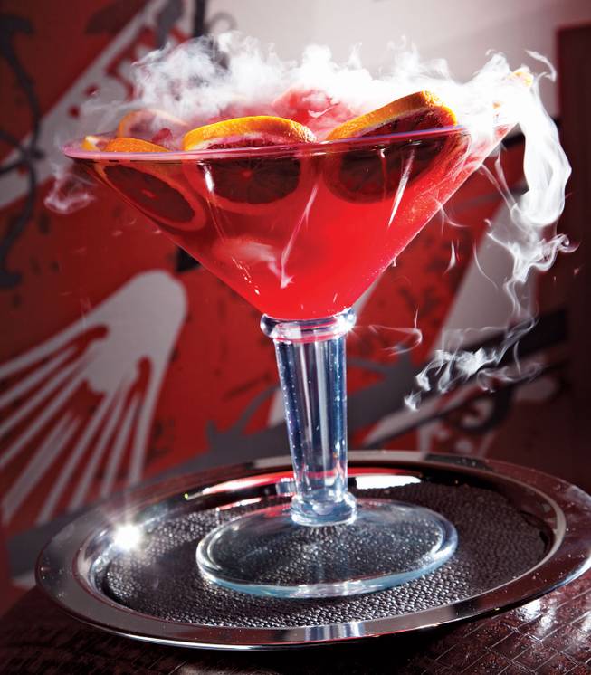 Besides bottle service and the three sizes of Pabst Blue Ribbon, there's a whole lot more to consume at Smokin' Hot Aces that's not a shot of Jack (though we highly recommend that, for obvious reasons). Clocking in at 48 ounces, the Smokin' Hot Ace has everything we like about cocktails: size, smoke and lots and lots of alcohol. Grab a friend and a straw and soak up the mix of Finlandia Grapefruit Fusion vodka, Alize red and Monin blood orange syrup.
