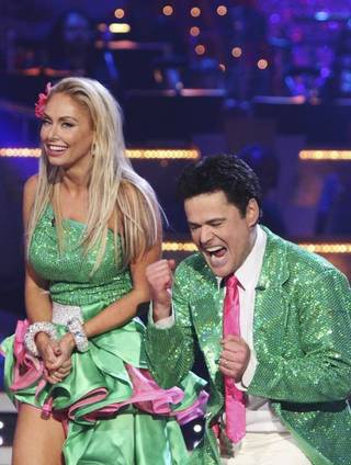Kym Johnson and Donny Osmond are part of the top three on ABC's Dancing With the Stars.