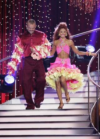 Chuck Liddell and Anna Trebunskaya on Dancing With the Stars.