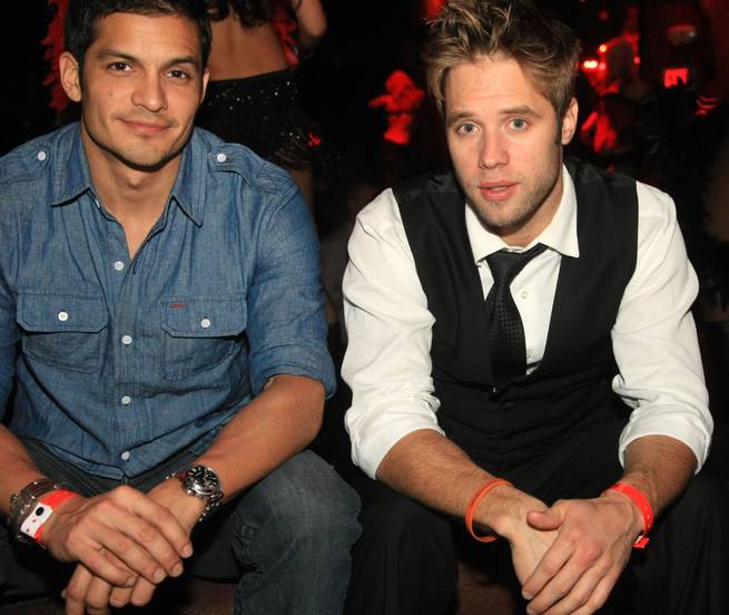Nicolas Gonzalez and Shaun Sipos at Tao during the PokerStars.net North American Poker Tour at The Venetian.