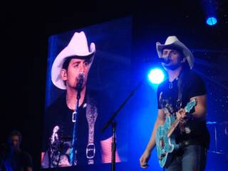 Brad Paisley's American Saturday Night Tour stop at Mandalay Bay Events Center on Feb. 20, 2010.